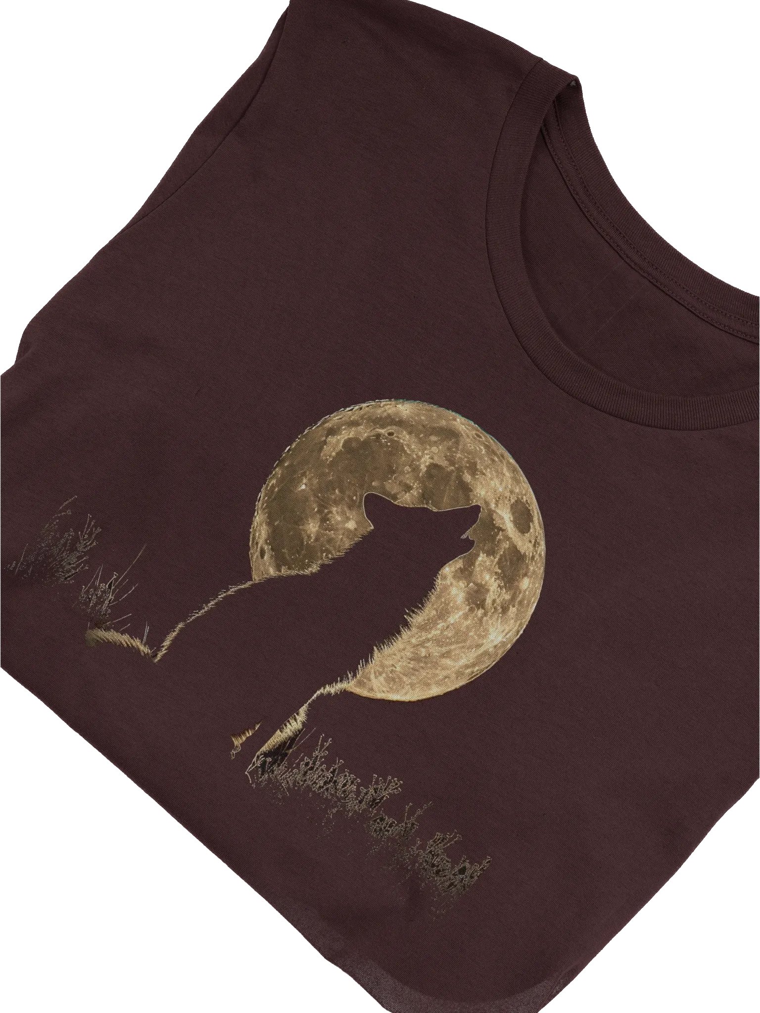 Howling at the Moon T-Shirt – Unisex Lunar & Wolf Spirit Tee product image (3)