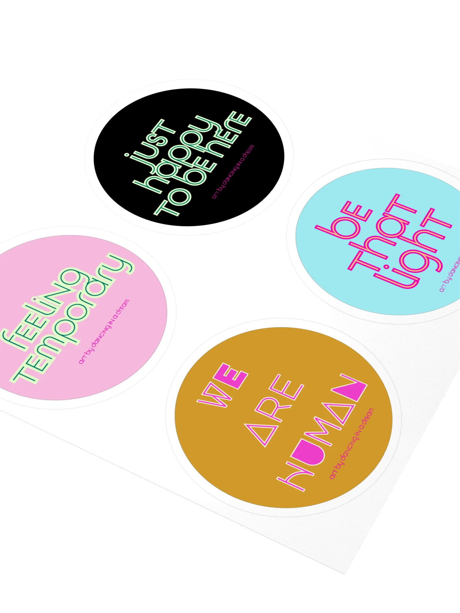 'mixed messages' LYRICS stickers | 4 pk product image (3)