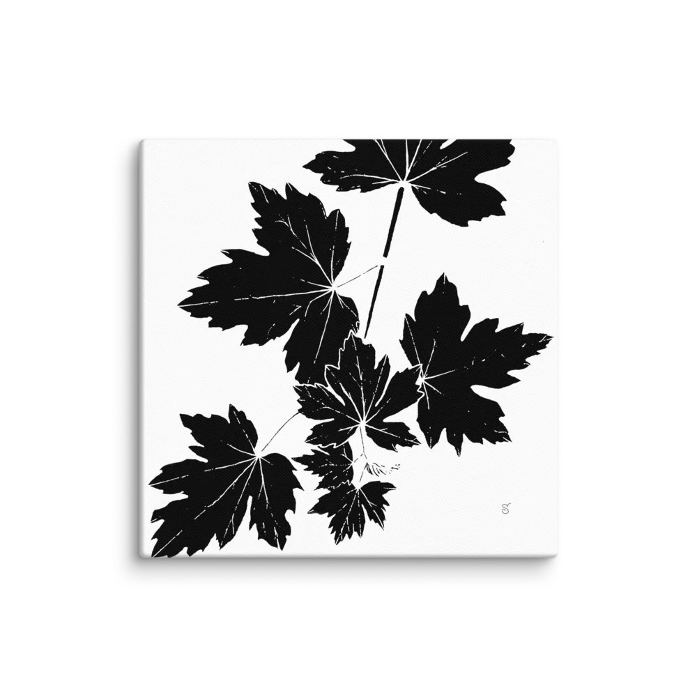 Lobed Leaves Canvas Art - Grape Leaves Light product image (1)