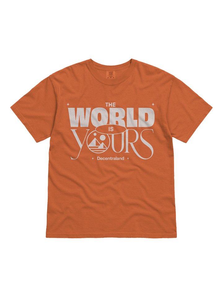 The World Is Yours T-Shirt – Orange product image (1)
