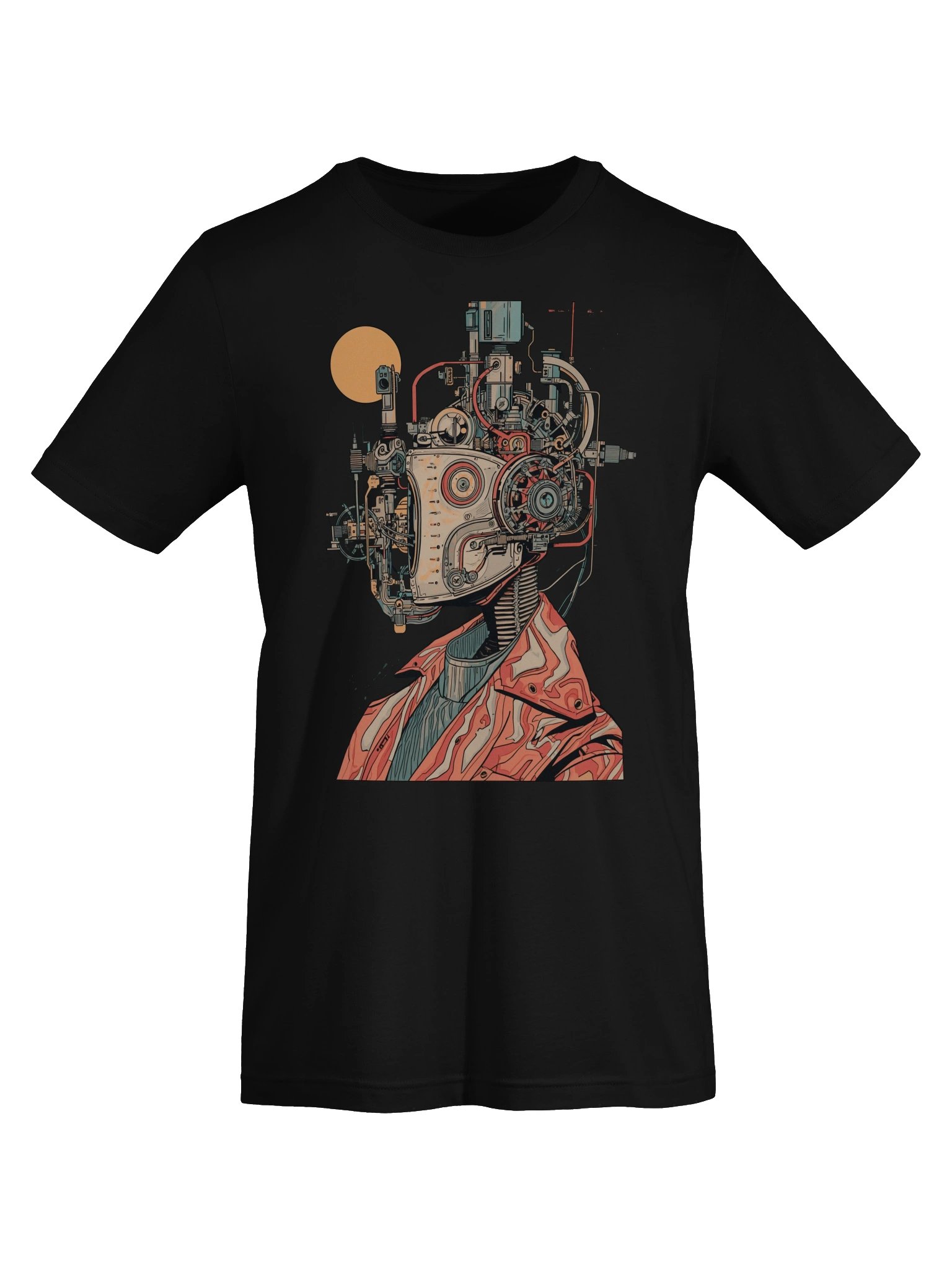 Retro Cyborg Profile Lightweight T-Shirt product image (4)