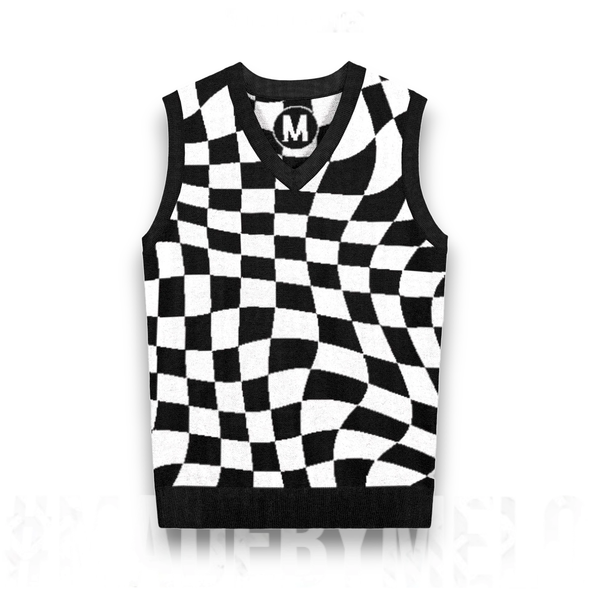 Warped & Checked Out - Knit Sweater Vest | #MadeByMELO product image (1)