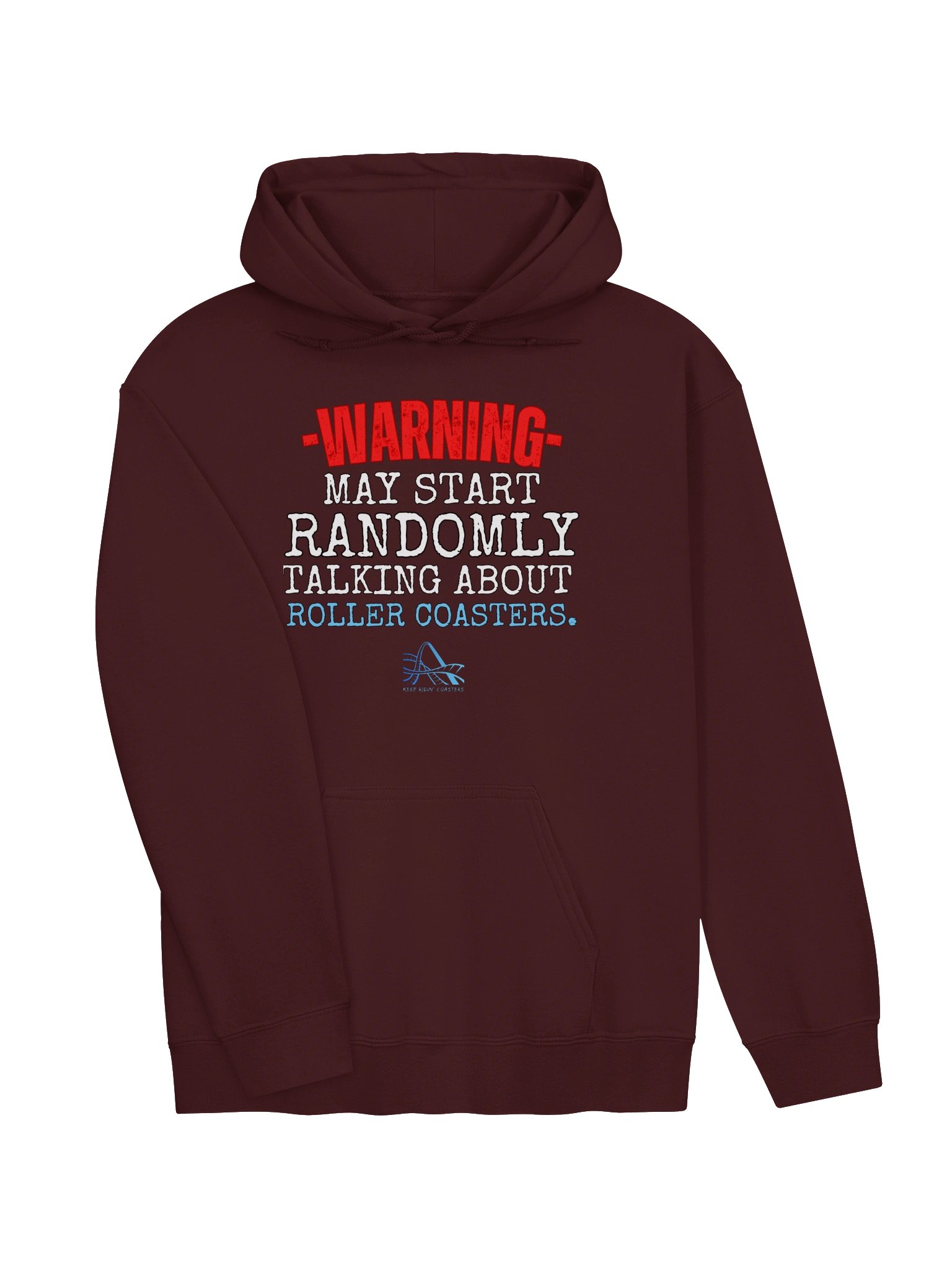 Warning May Talk About Roller Coasters Hoodie product image (3)