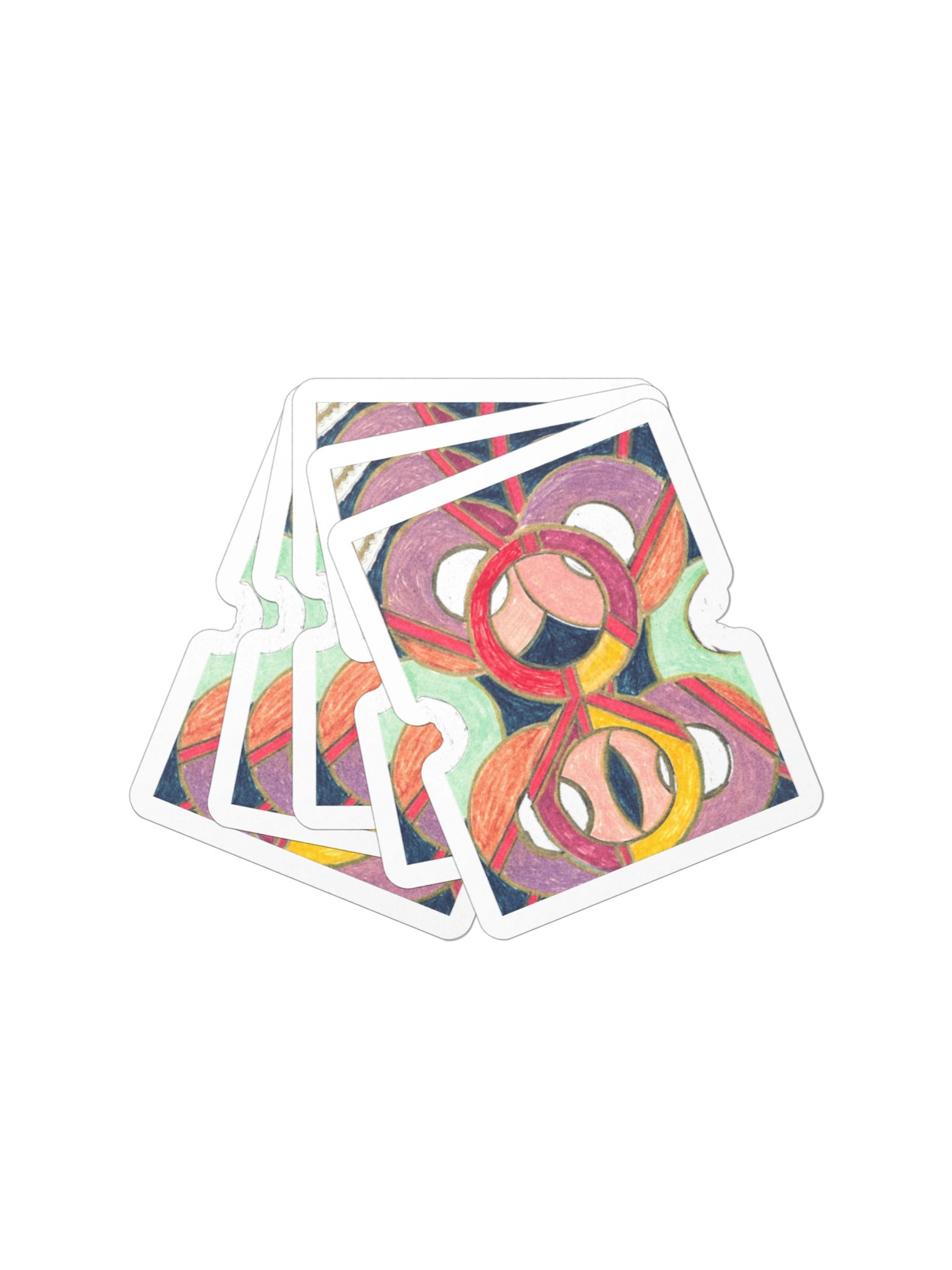 Geometric Circles Sticker In the Bone Zone product image (8)