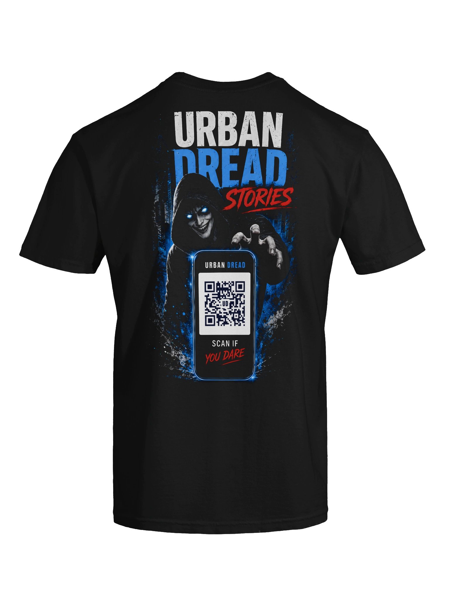 Urban Dread Stories — Scan If You Dare QR Horror T-Shirt product image (7)
