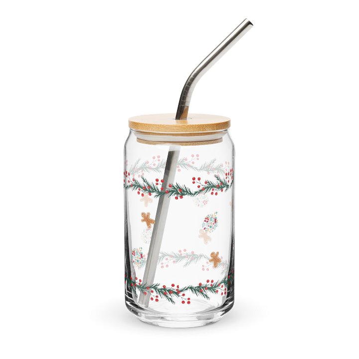 Holiday Cheers Can-Shaped Glass product image (2)