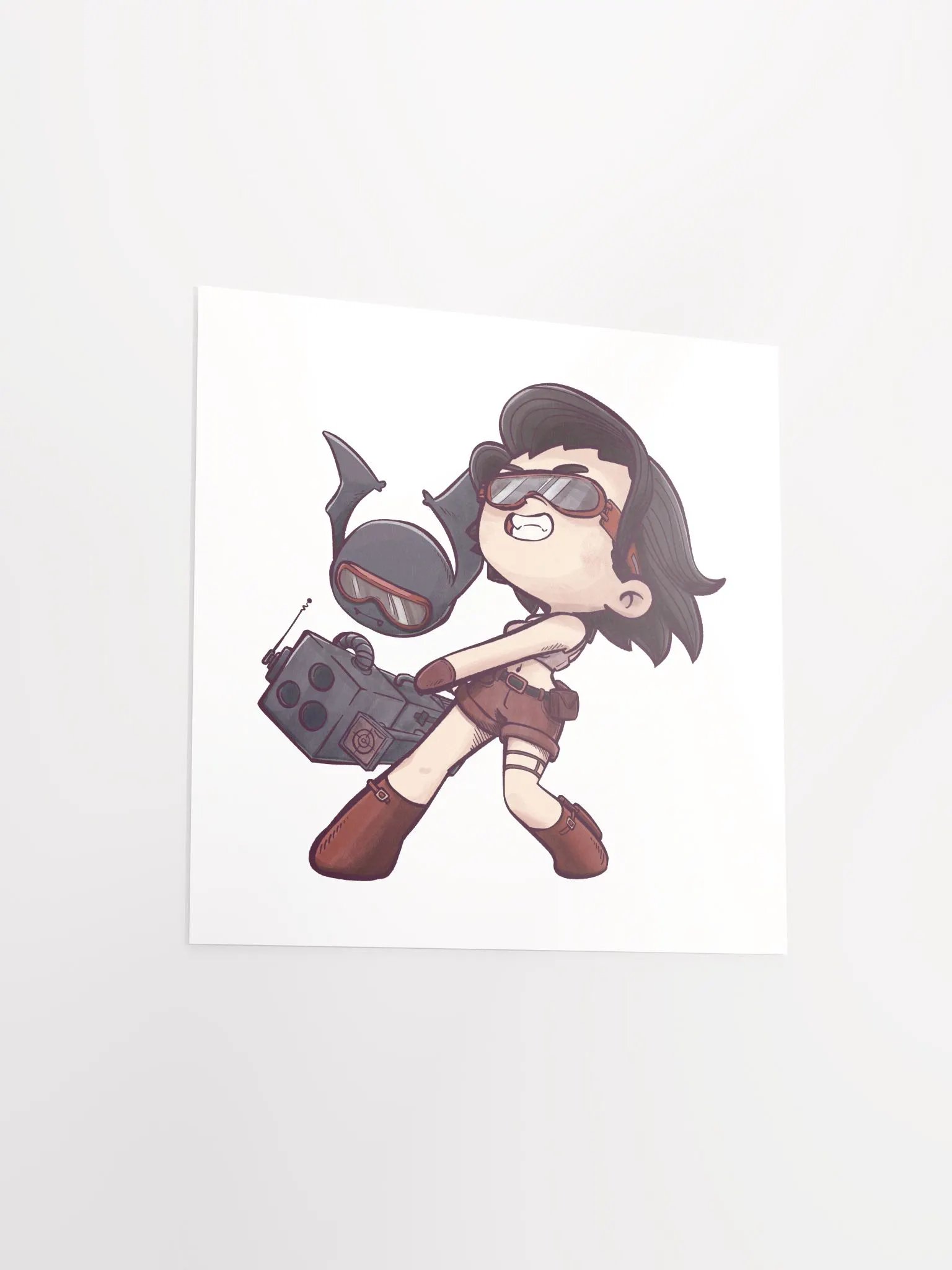 She & Her Pet | Matte Paper Poster product image (3)