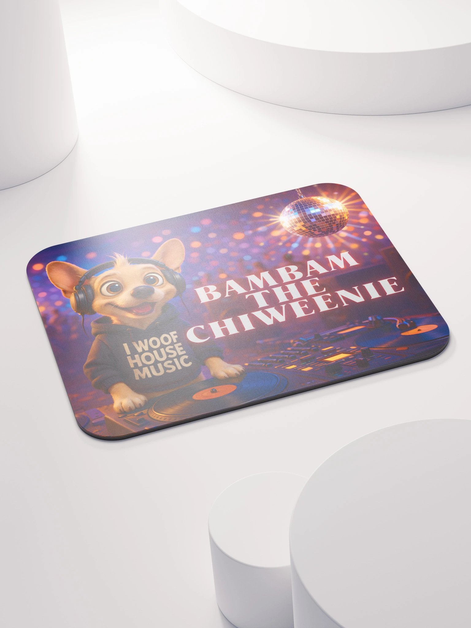 Bambam's I Woof House Music Mouse Pad product image (4)