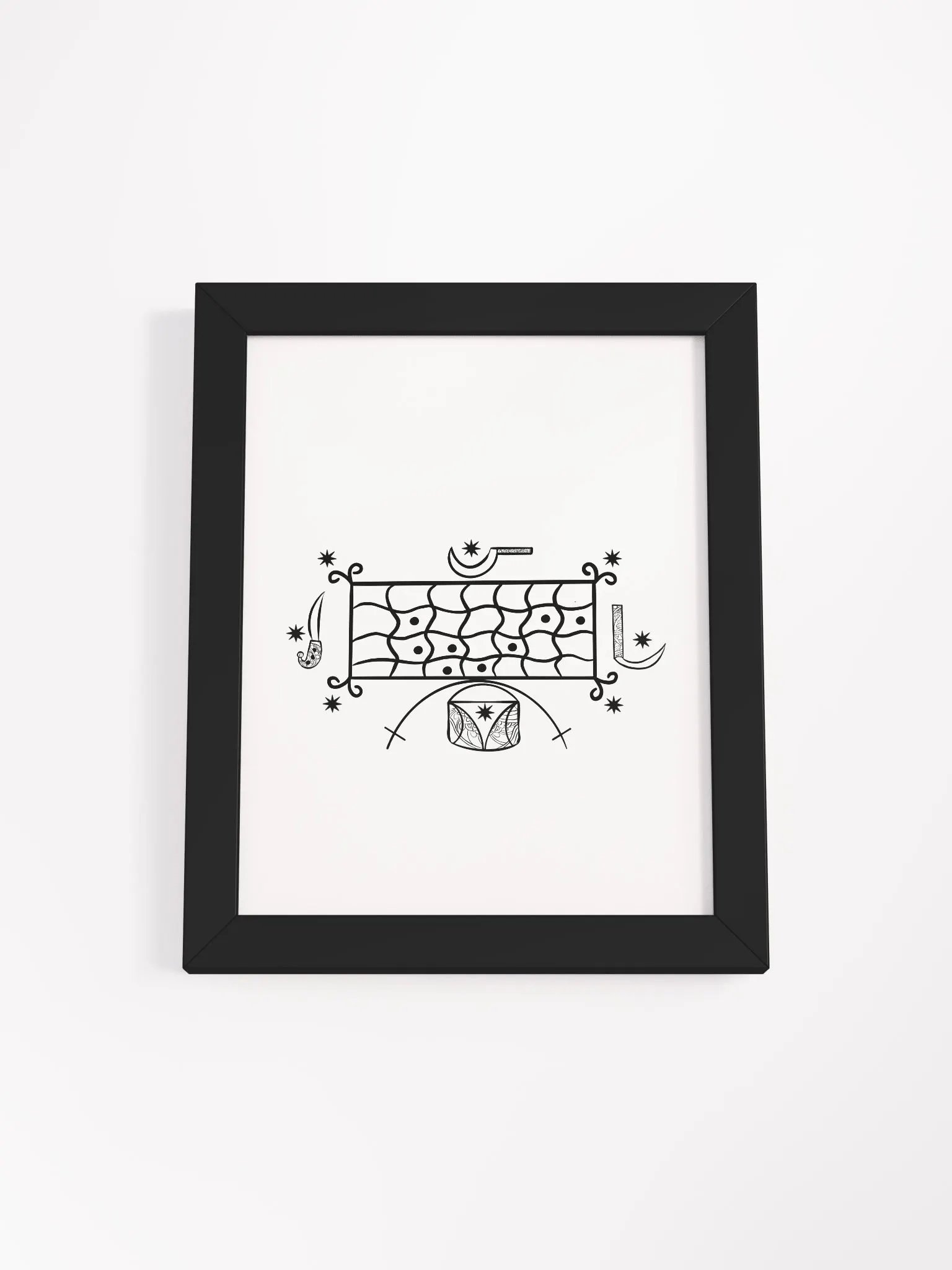 Frame with Kouzen Zaka vèvè product image (13)