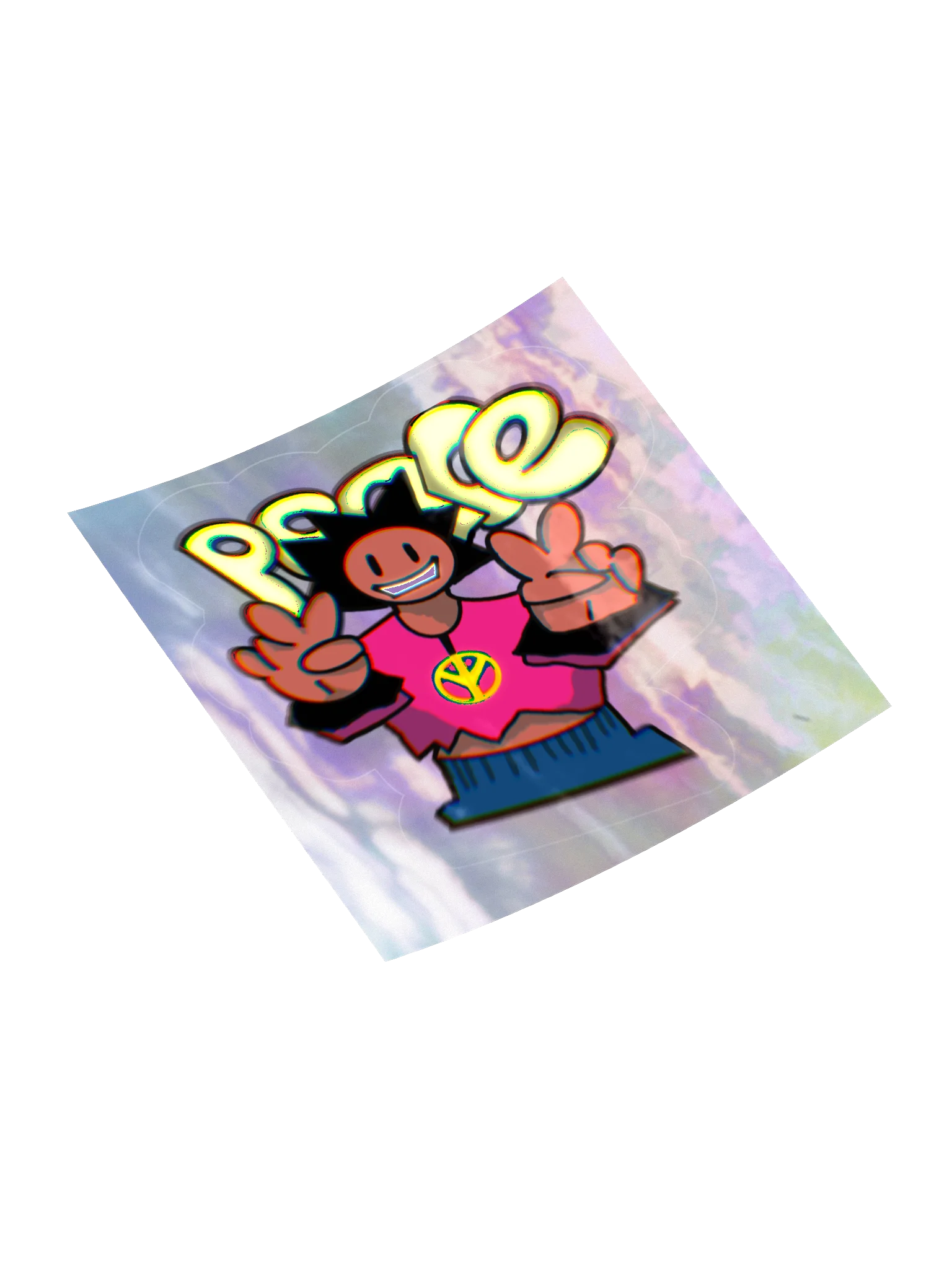 WRLD P34C3 Holo-Sticker product image (7)