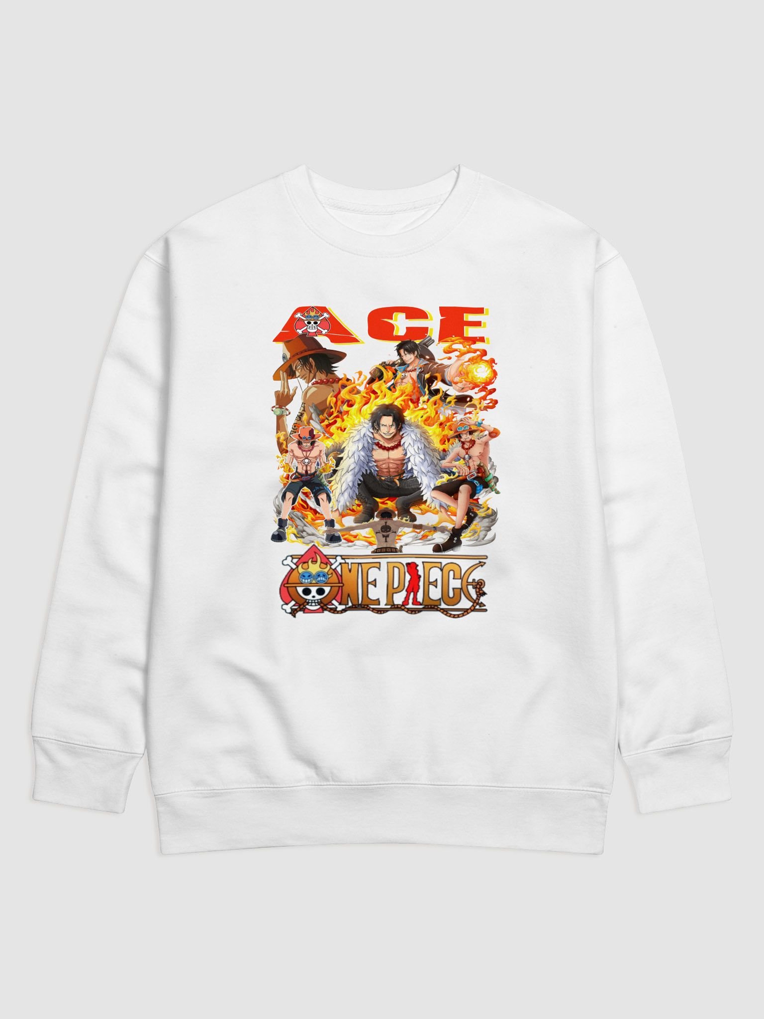 Flaming Ace: One Piece Anime Sweatshirt product image (25)