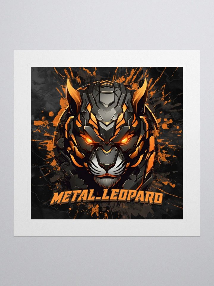 Metal Leopard Cyber Stickers product image (1)