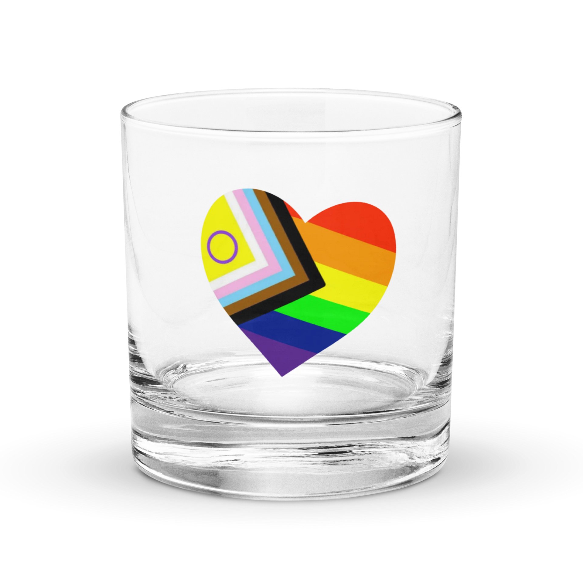 Pride Heart Rocks Glass product image (1)