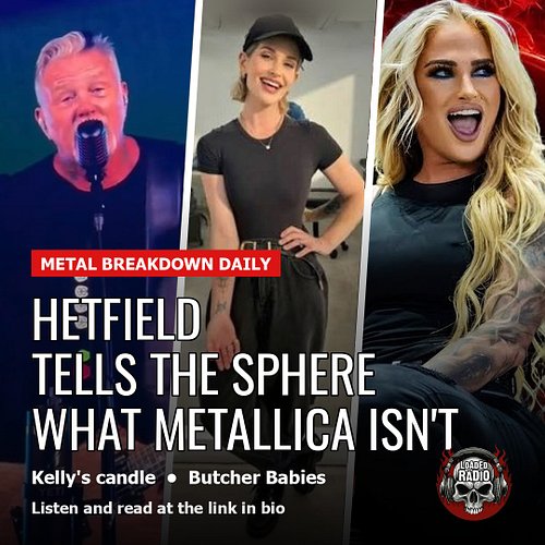 'Metallica's agenda is love, energy and heavy music, baby.' 🤘

James Hetfield stopped Metallica's fourth Sphere show to tell ...