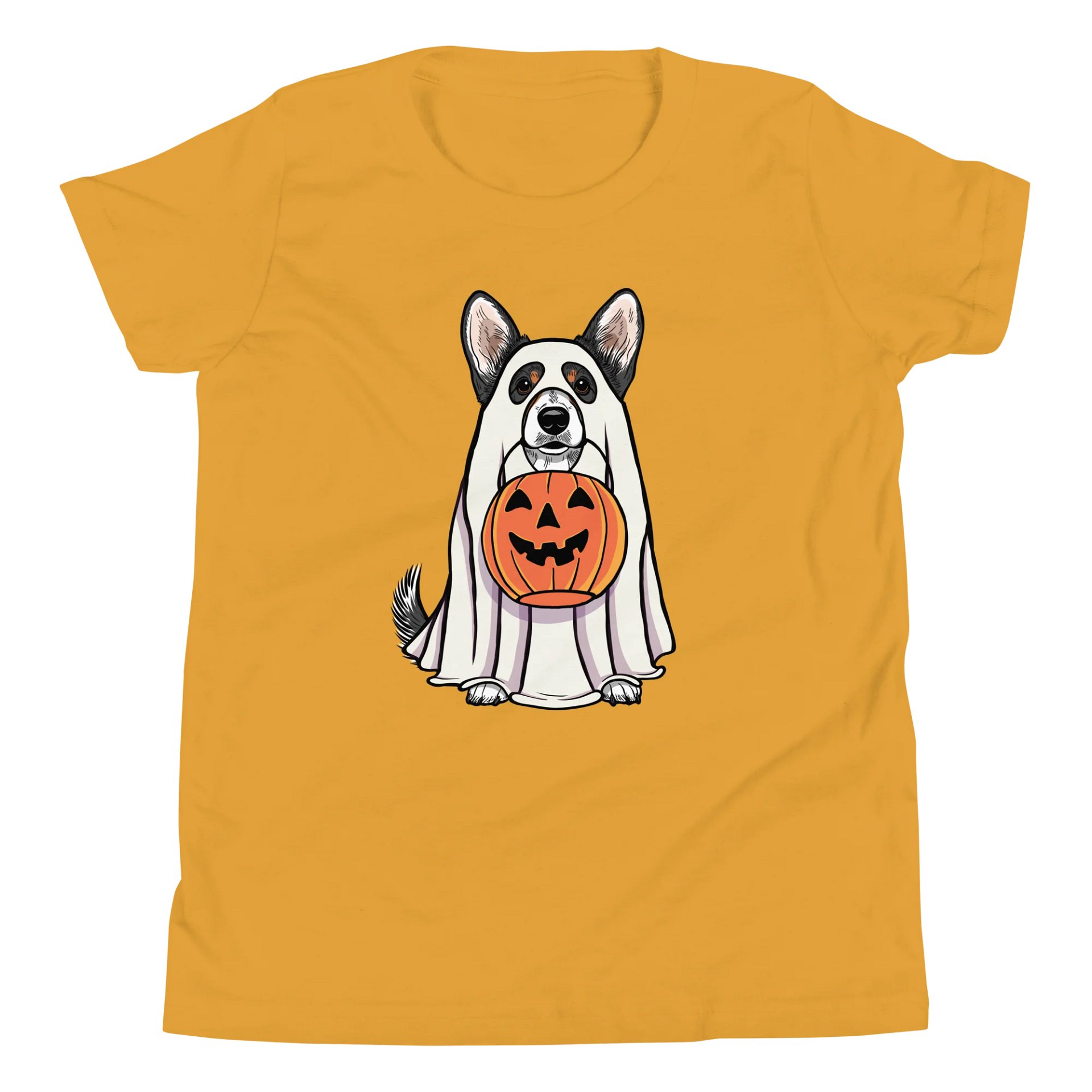 Halloween Cardigan Welsh Corgi(Tricolor) Youth T-Shirt product image (5)