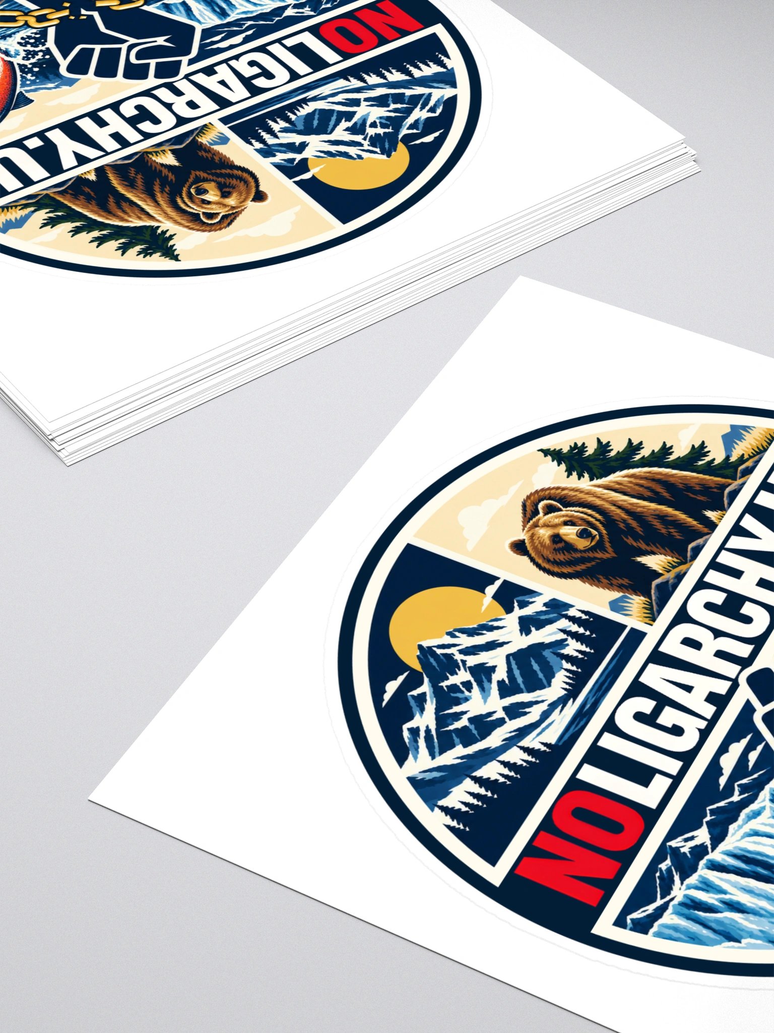 Alaska NOLIGARCHY.US sticker product image (4)
