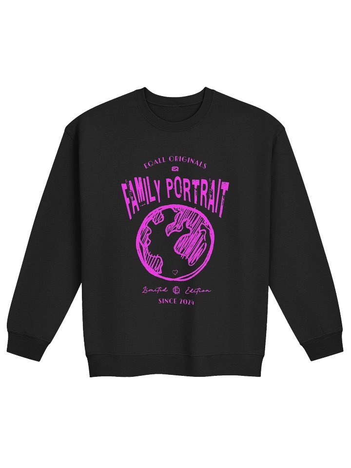 Earth Love_Family Portrait_Unisex Gildan Crewneck Sweatshirt EQALL® Originals_Cyclamen product image (2)