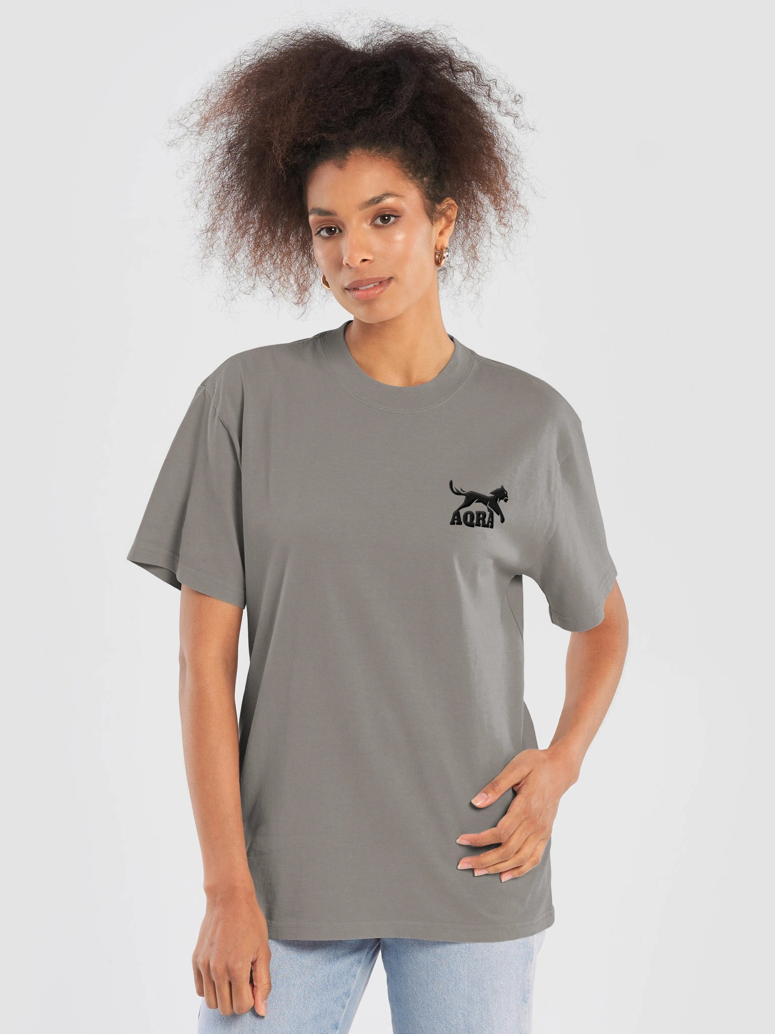 AQRA Signature Chest Logo Oversized T-Shirt product image (1)