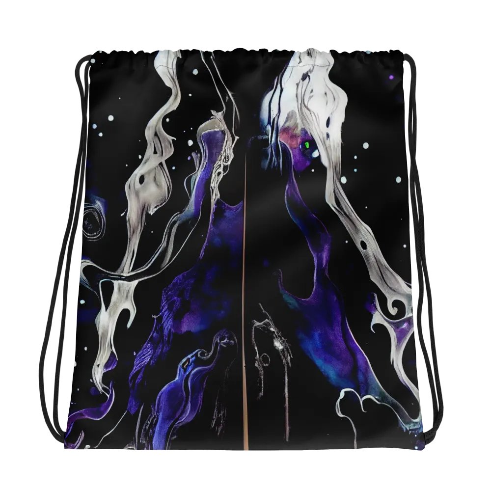 Cosmic Flow All-Over Drawstring Bag product image (1)