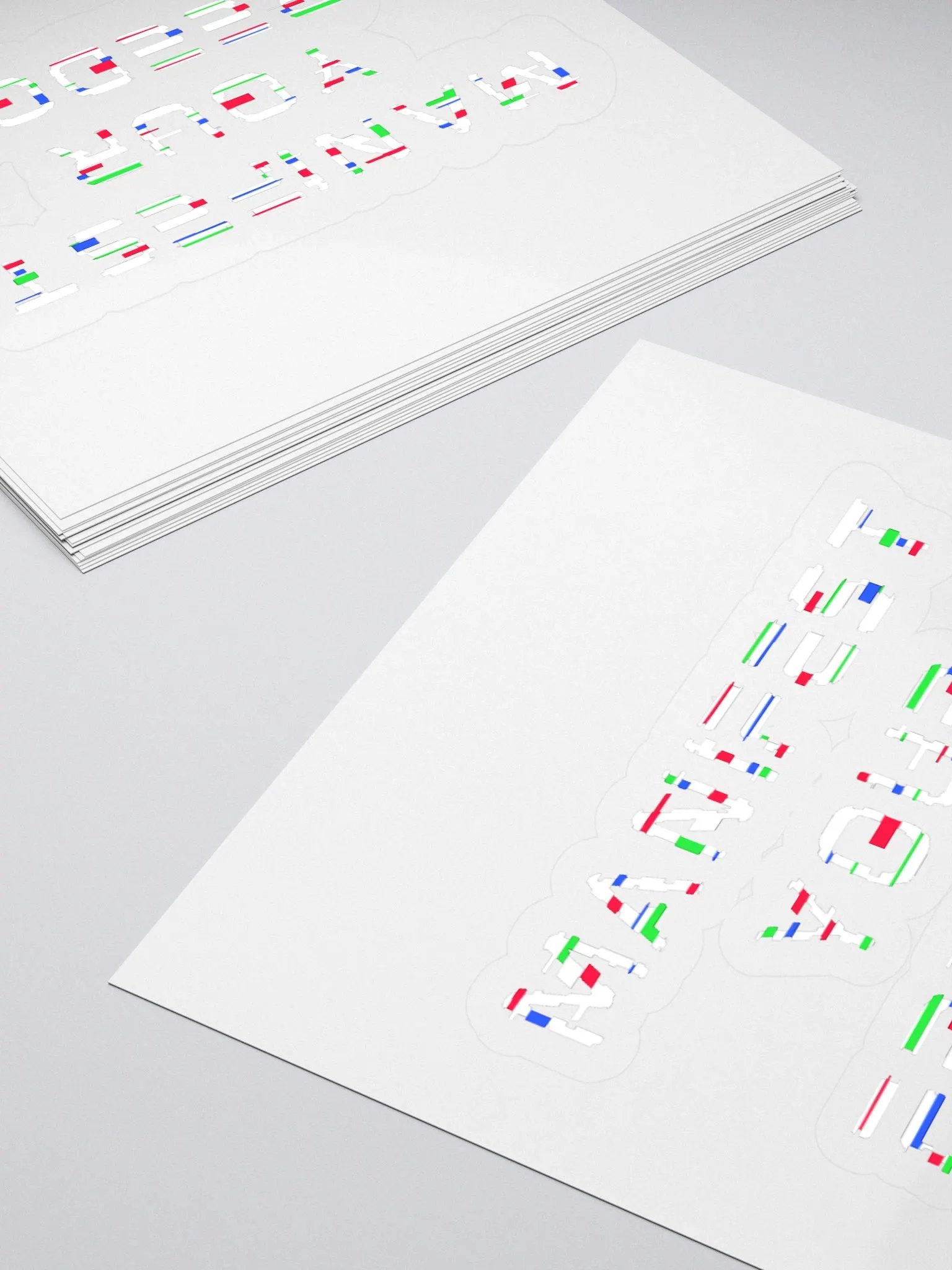 Manifest Your Freedom Glitch Stickers product image (4)