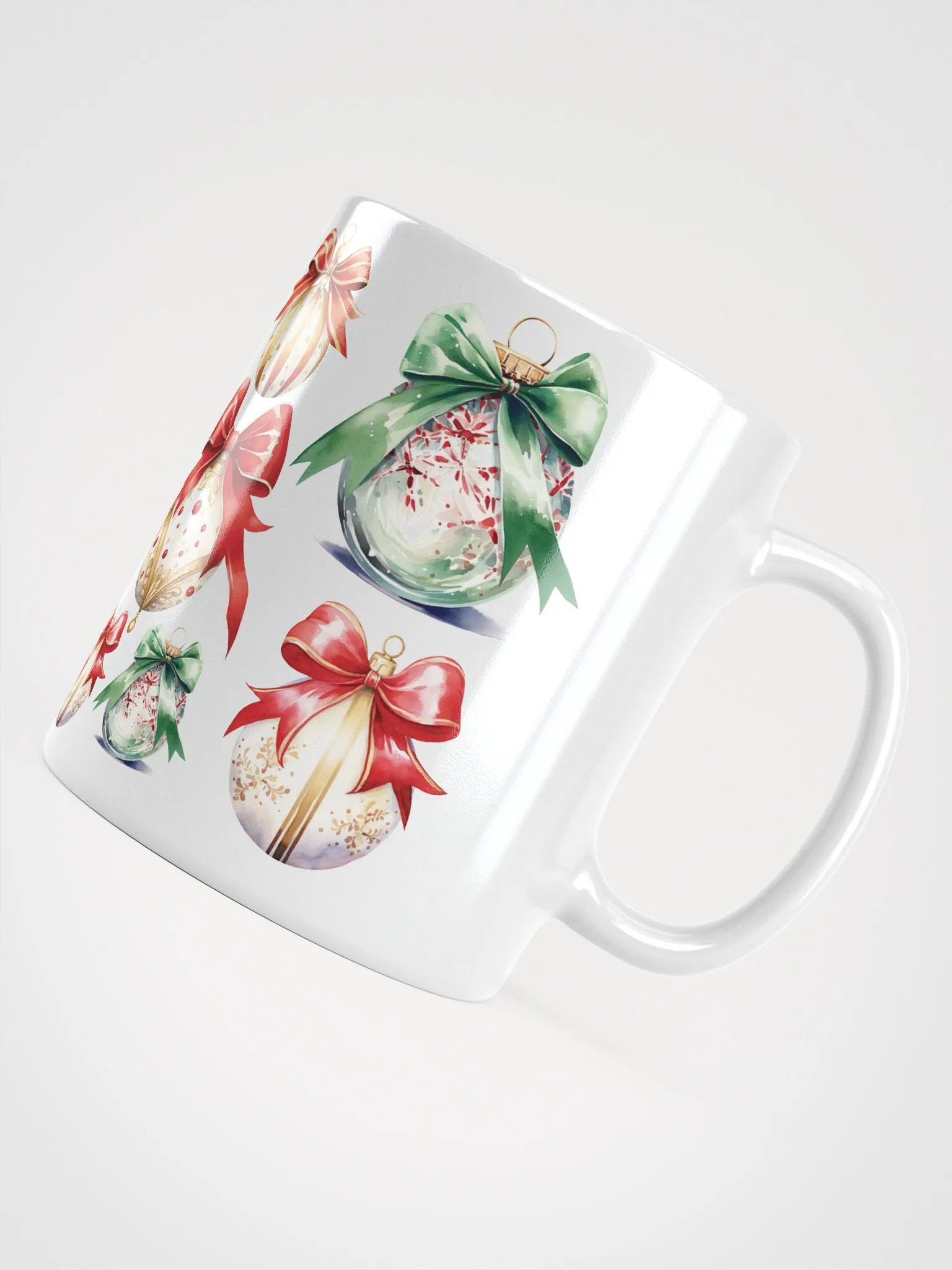 Festive Ornaments White Glossy Mug product image (5)