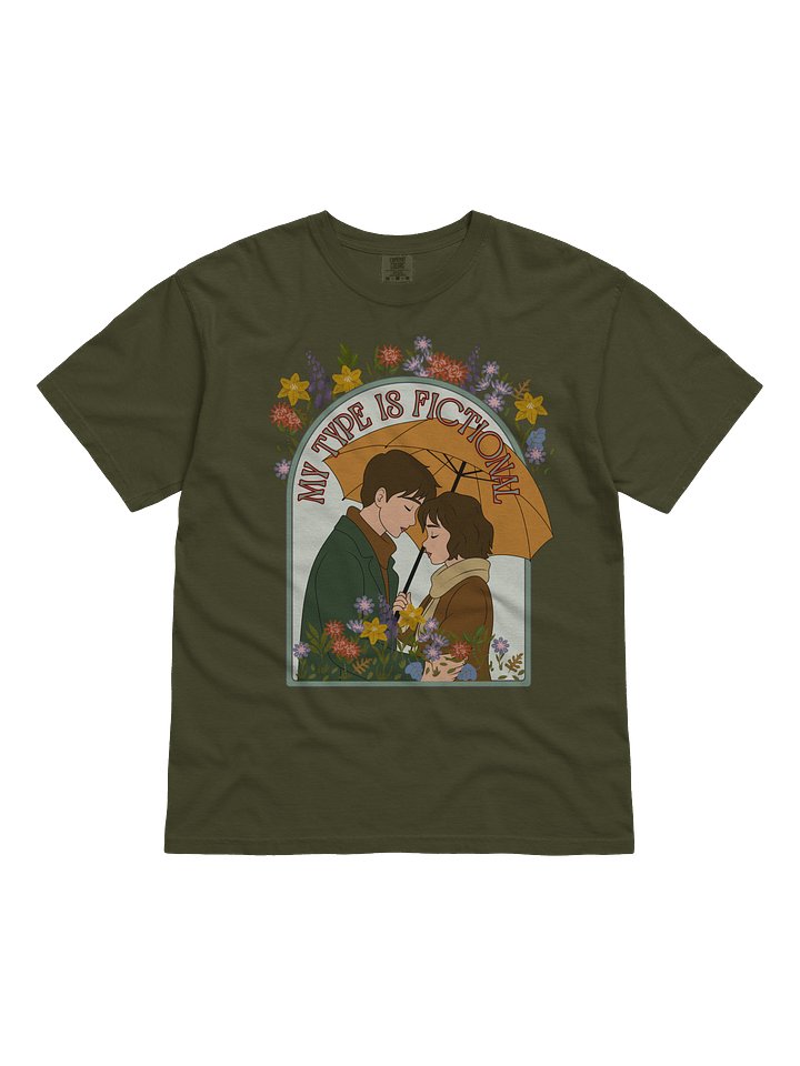 “My Type Is Fictional” – Cozy Literary Romance Art product image (2)