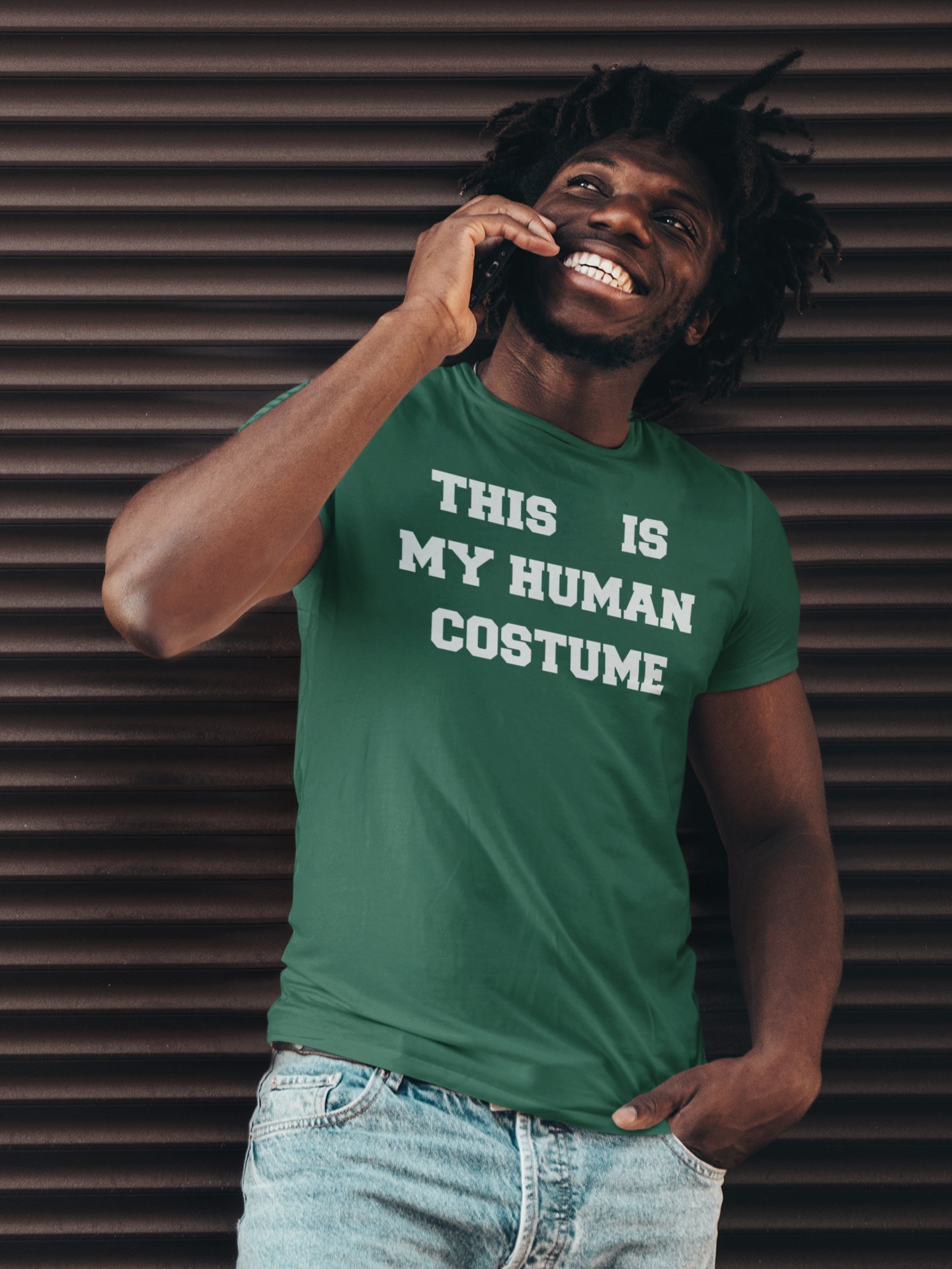 This is my human costume supersoft unisex t-shirt product image (1)