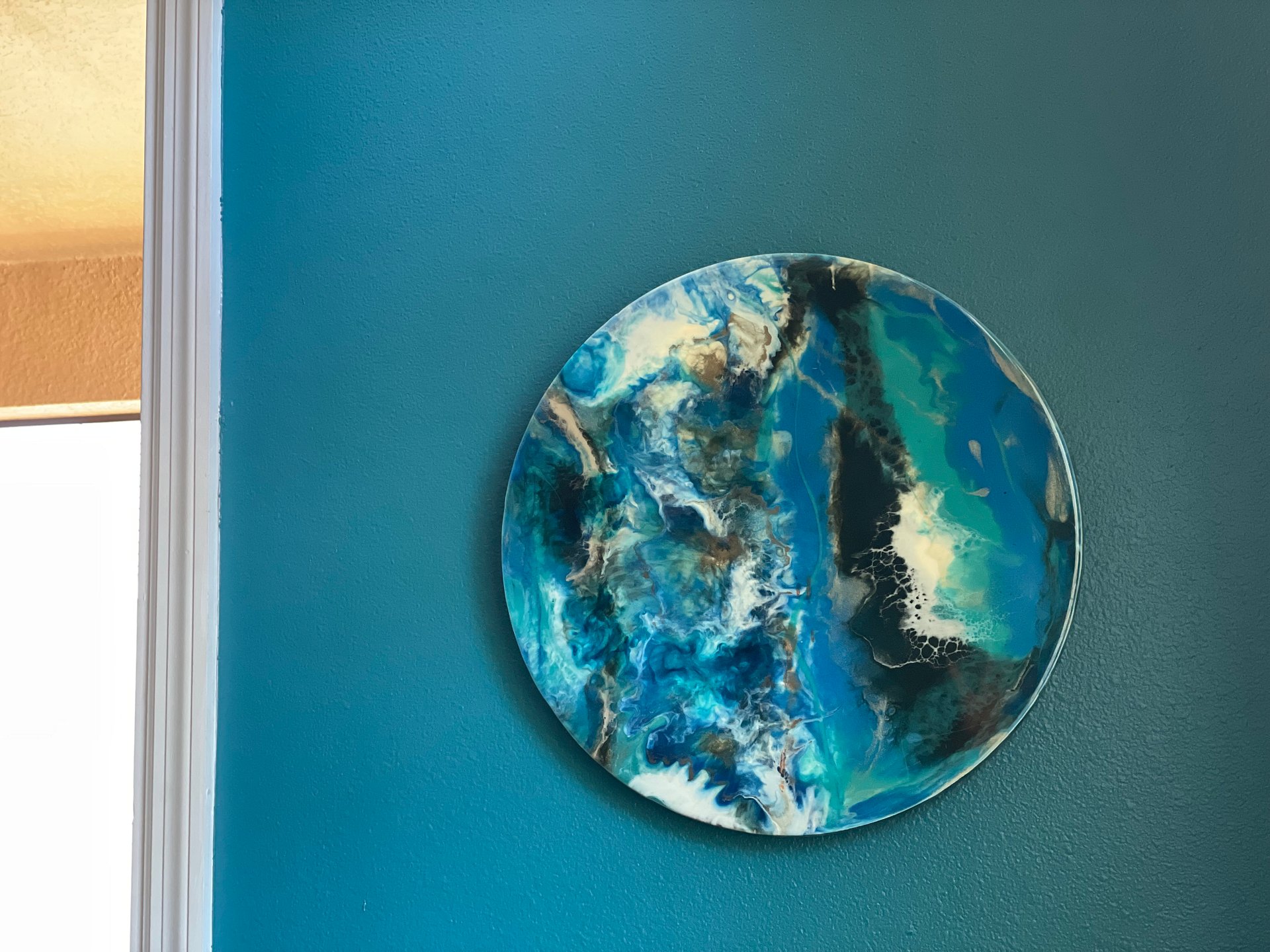 Earth's Ocean Inspired | Wall Art | Wall Decor | Resin-Wood product image (6)