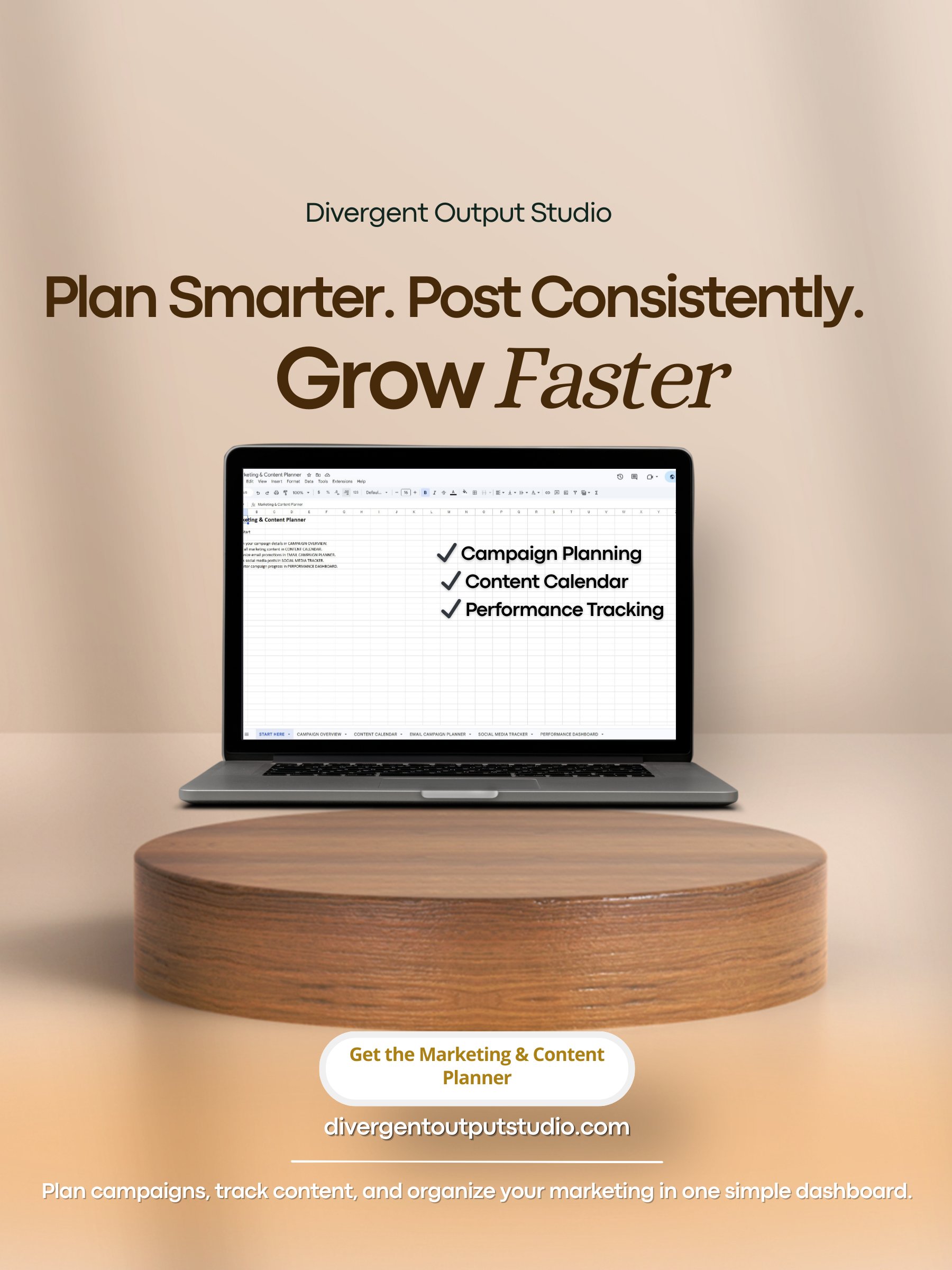 Marketing & Content Planner — Digital Product Launch Toolkit By Divergent Output Studio product image (1)