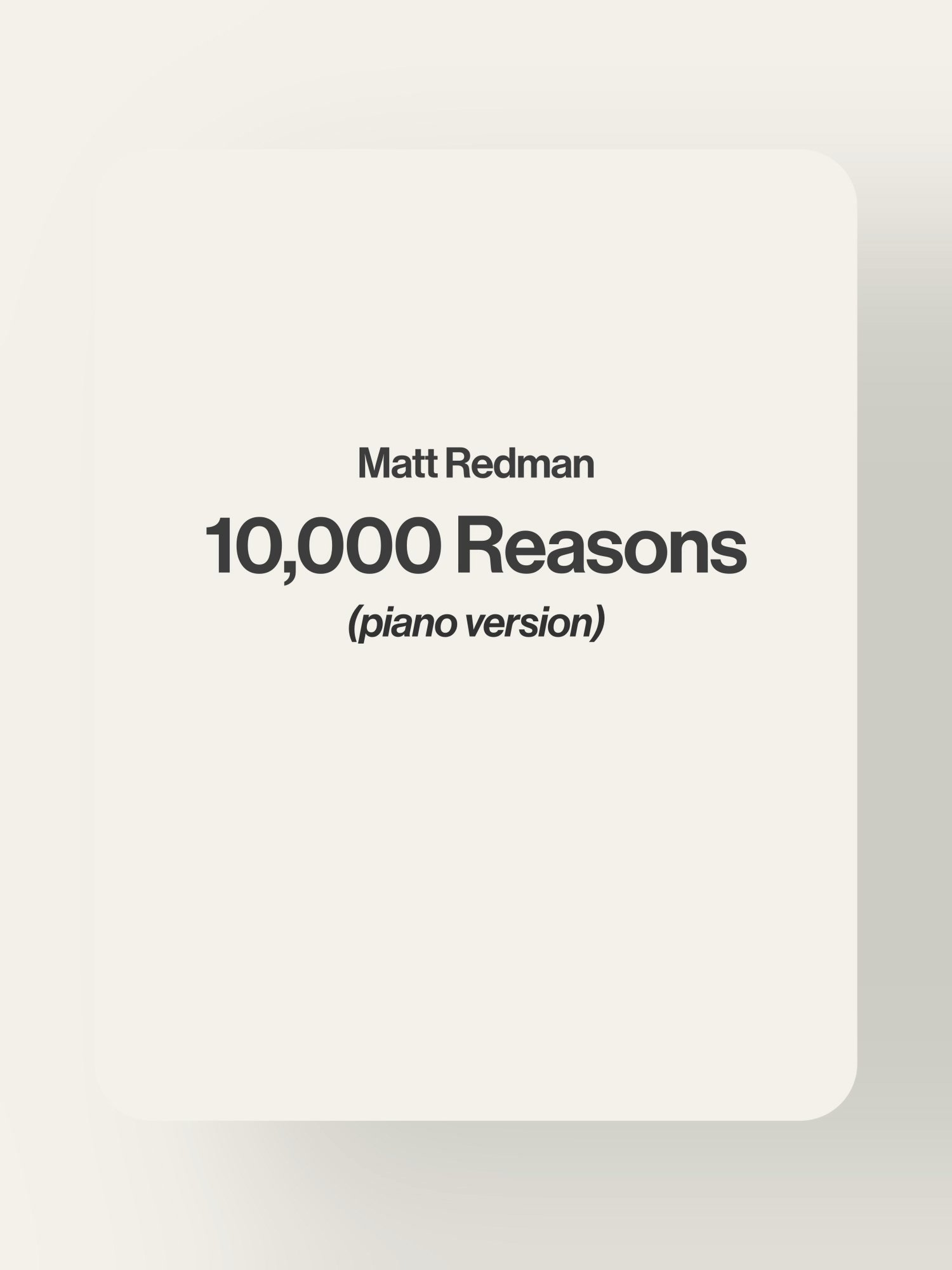 10,000 Reasons (Bless the Lord) product image (1)