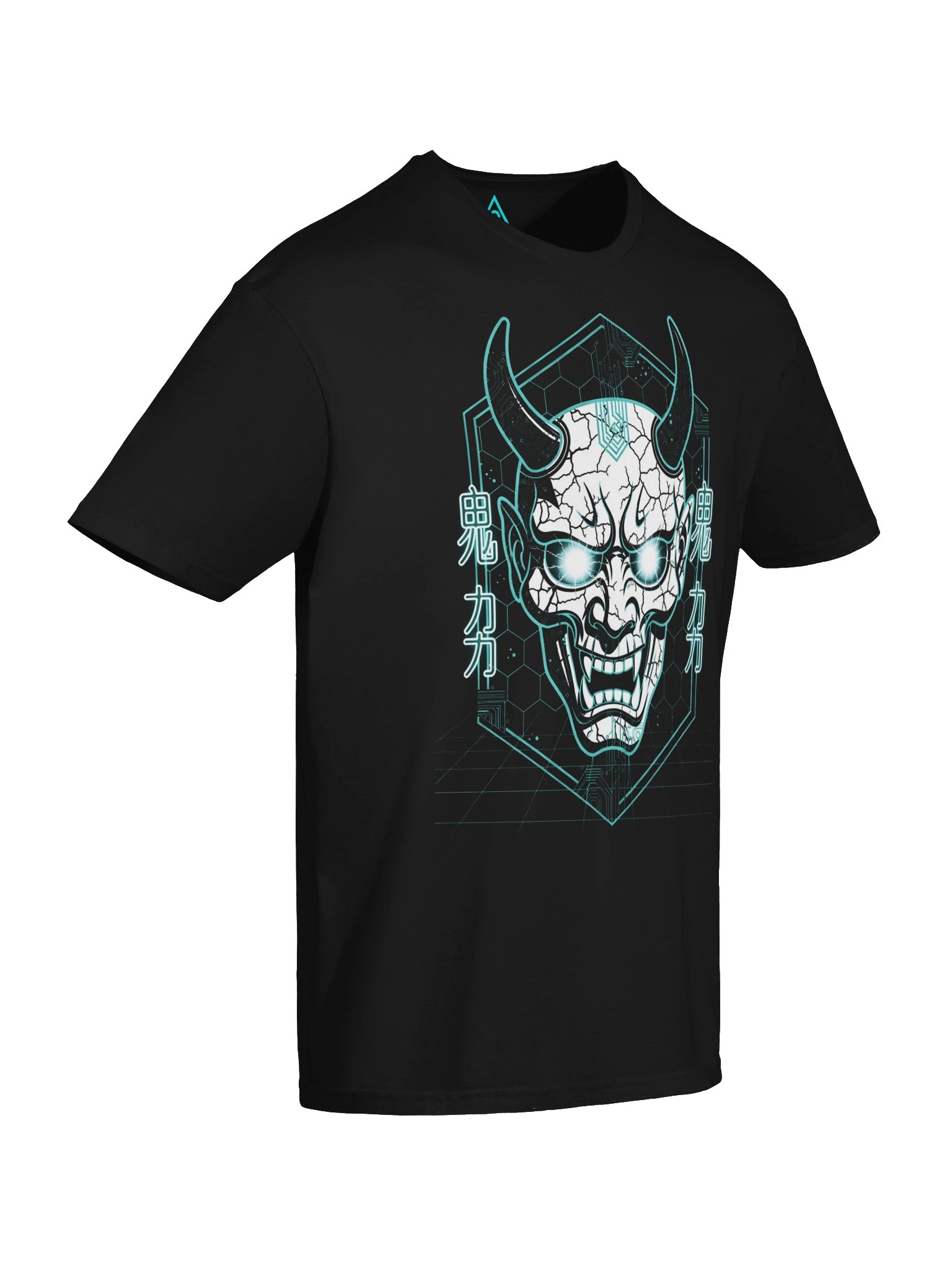 Cyber Skull Neon T-Shirt | Glowing Skull Tee | Unisex Gildan Softstyle product image (5)