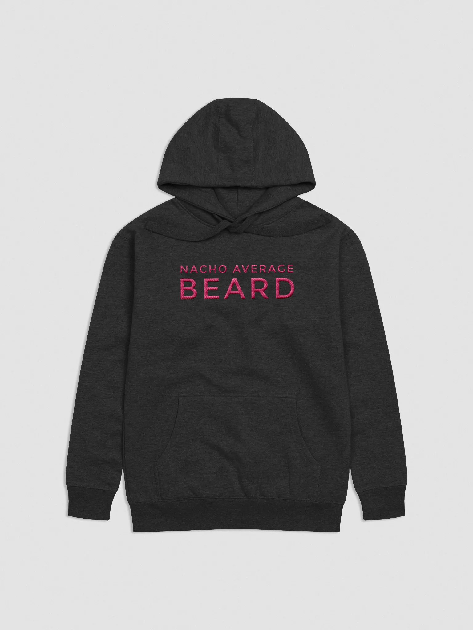 Men's Nacho Average Beard Hoodie (Pink Embroidery) product image (1)