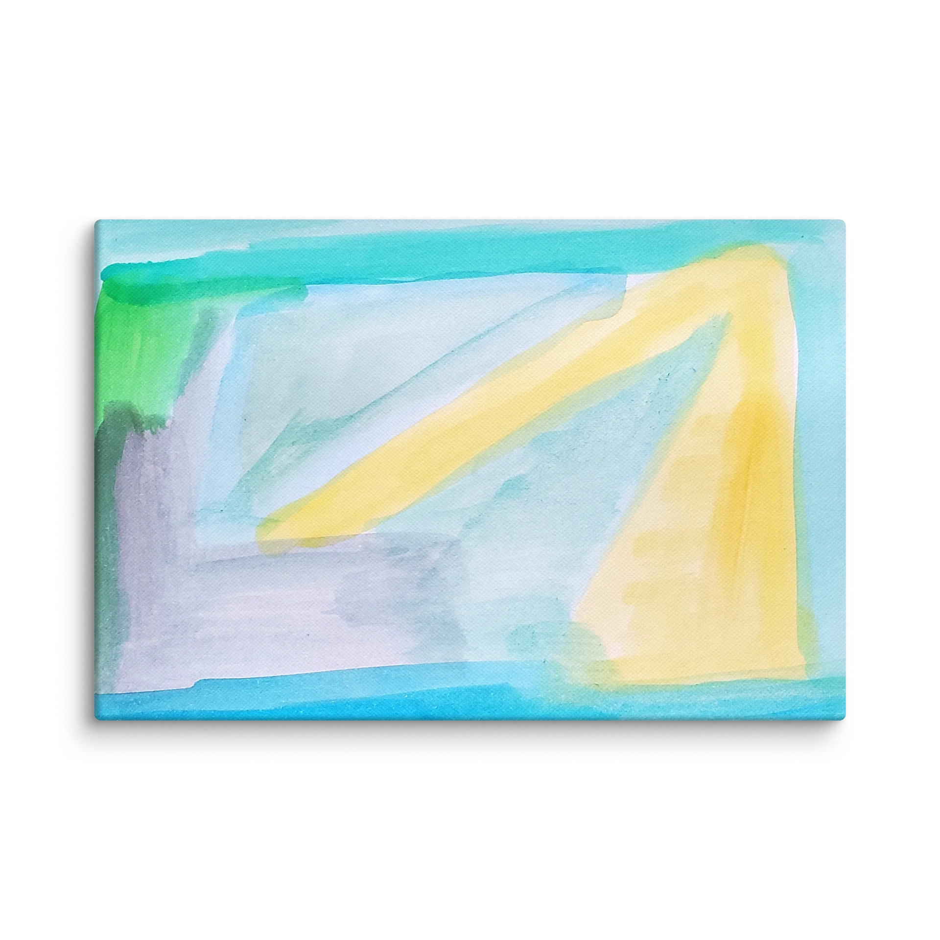 Sunray Watercolor Abstract Canvas Wall Art Print product image (1)