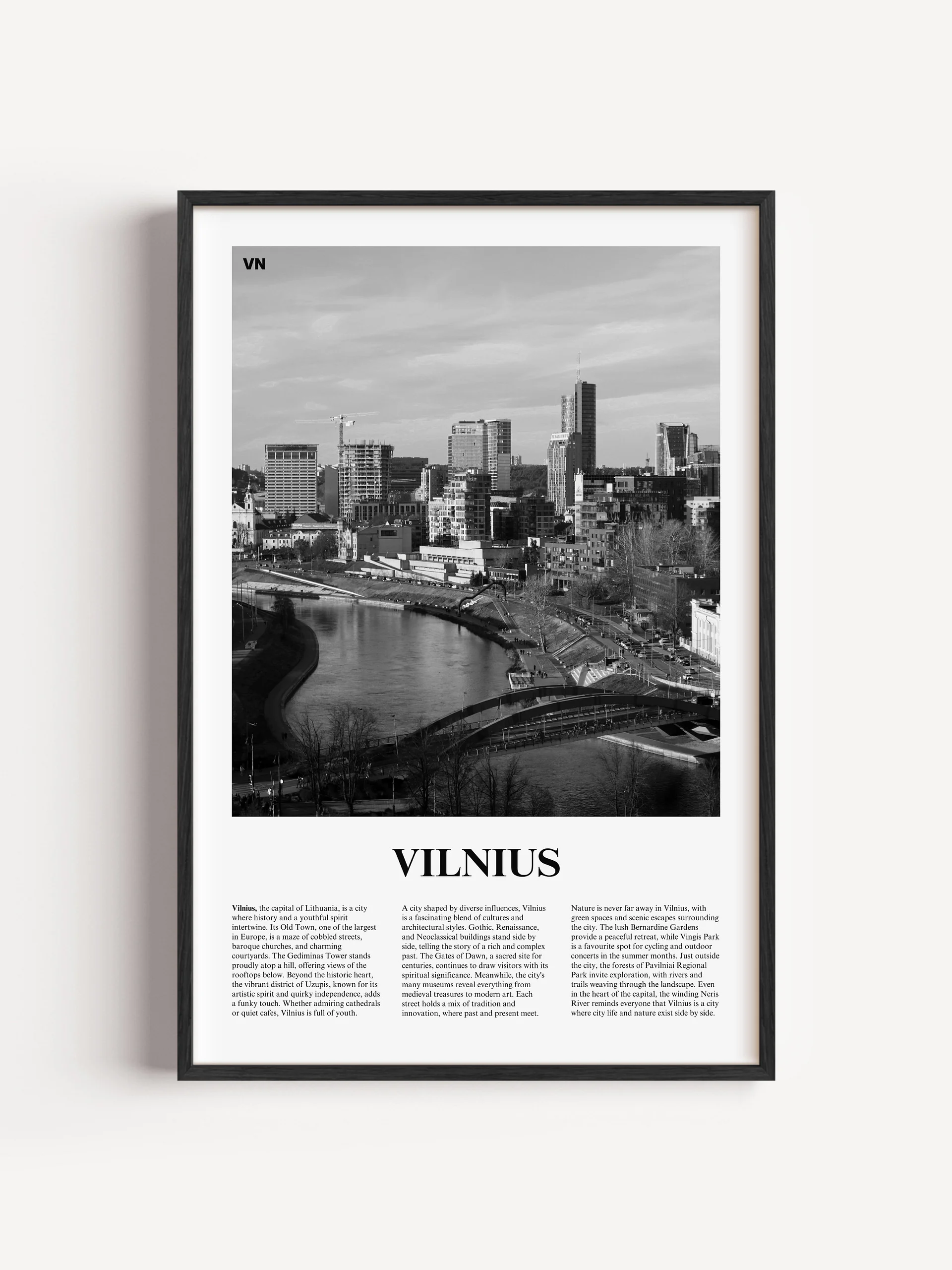 Vilnius 02 Newspaper Poster product image (3)