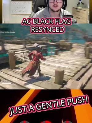 Just a gentle push whilst streaming AC black flag resynced #GAMING #assassinscreed #streamer #smallstreamercommunity 