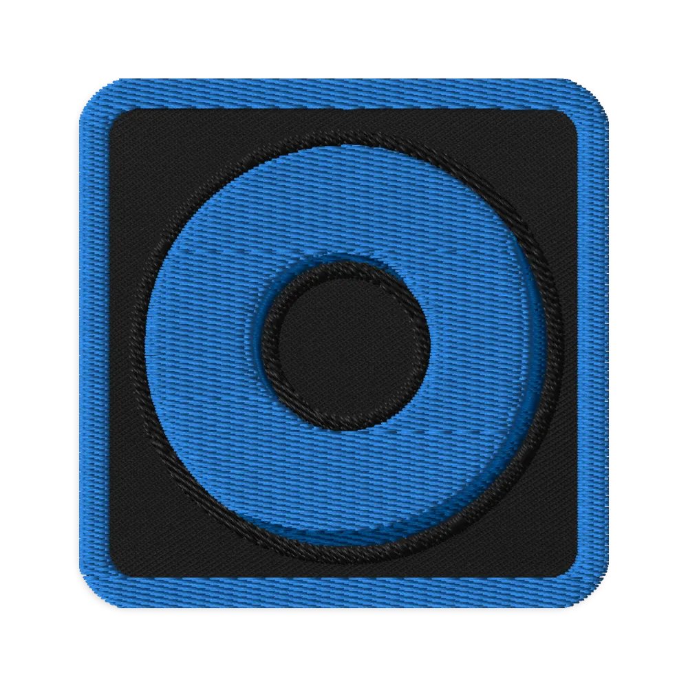 Blue Ring Embroidered Patch product image (1)