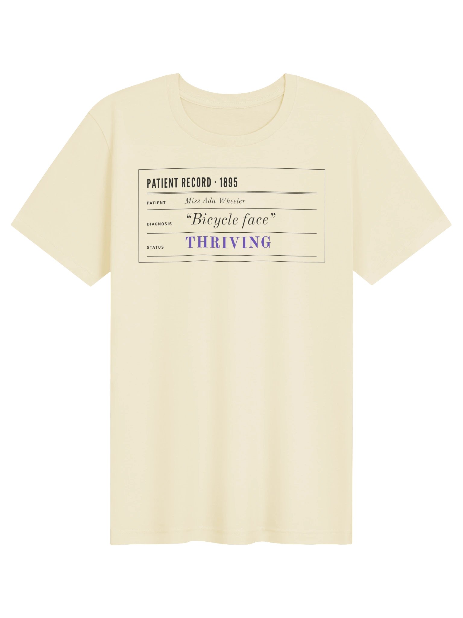 Patient Record Tee (Natural) product image (1)