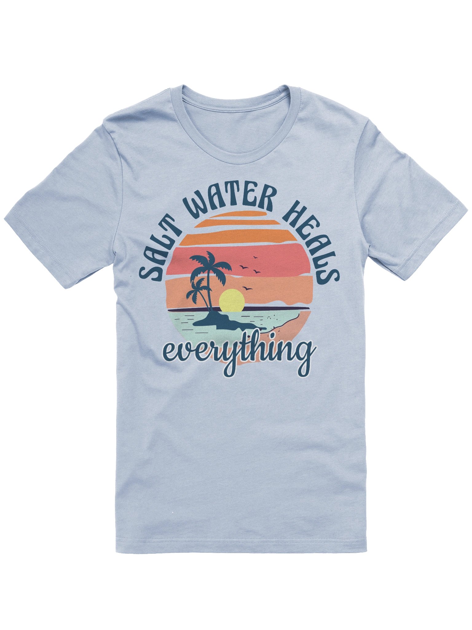 Salt Water Heals Everything Sunset Serenity T-Shirt product image (1)