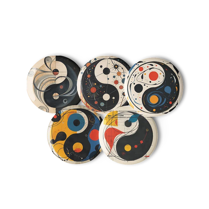 Cosmic Balance Art Pins (set 2) – Abstract Yin & Yang Collection product image (2)