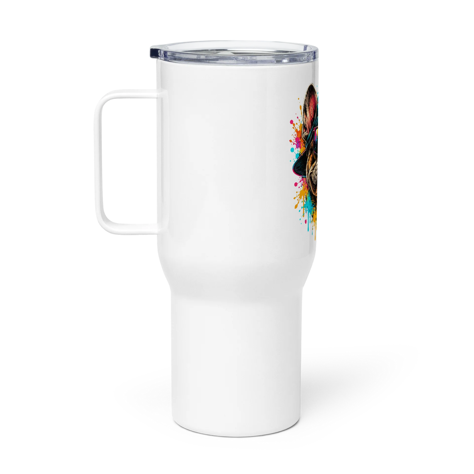 Too Cool – Neon French Bulldog Travel Mug product image (1)