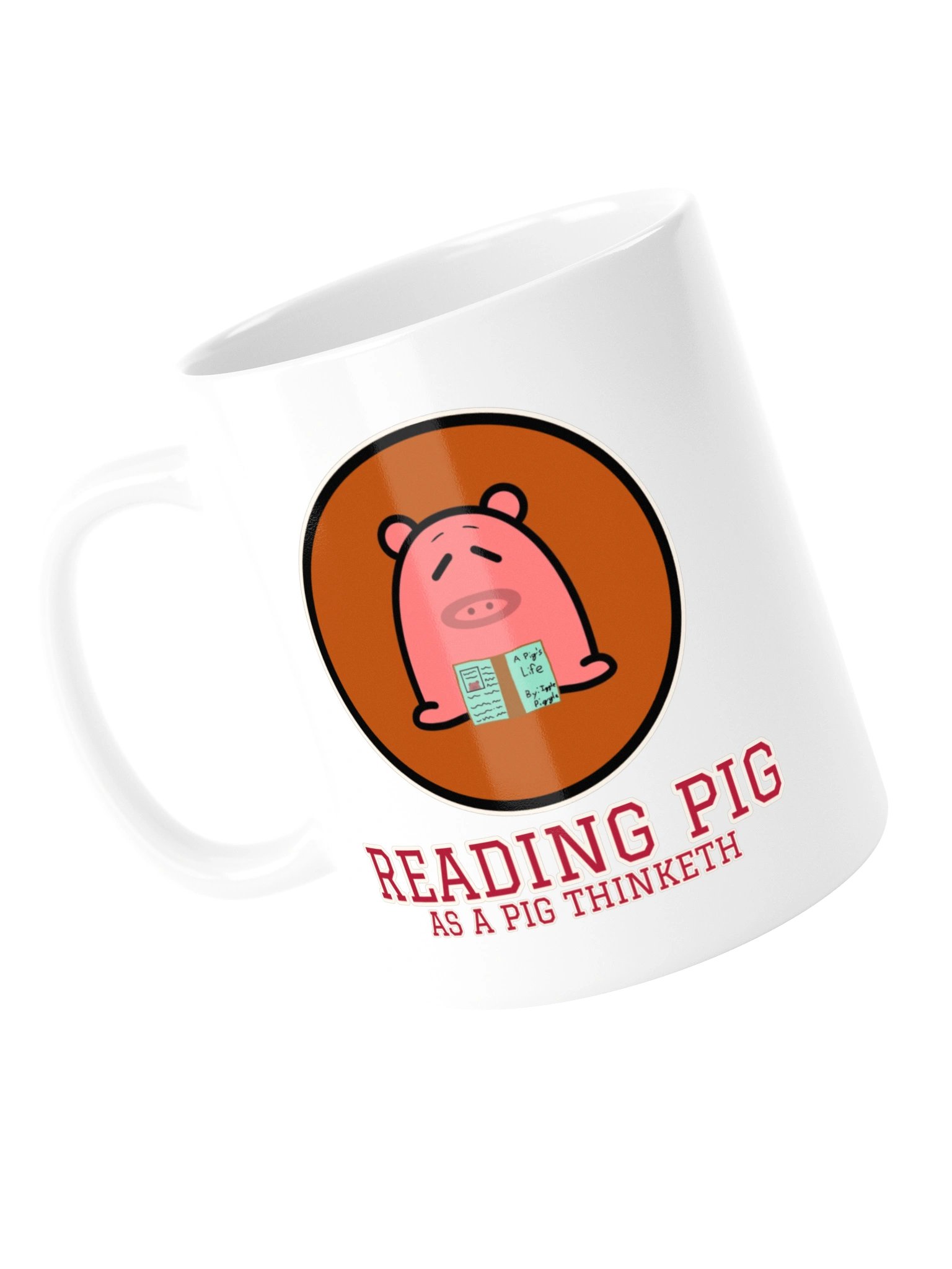 Reading Pig Mug | As a Pig Thinketh product image (14)