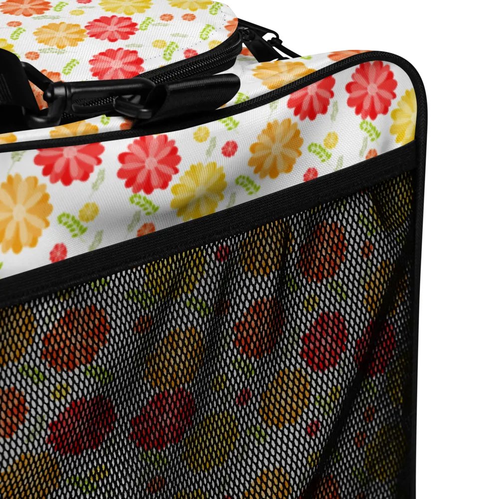 Orange Floral Large Holdall Bag product image (11)
