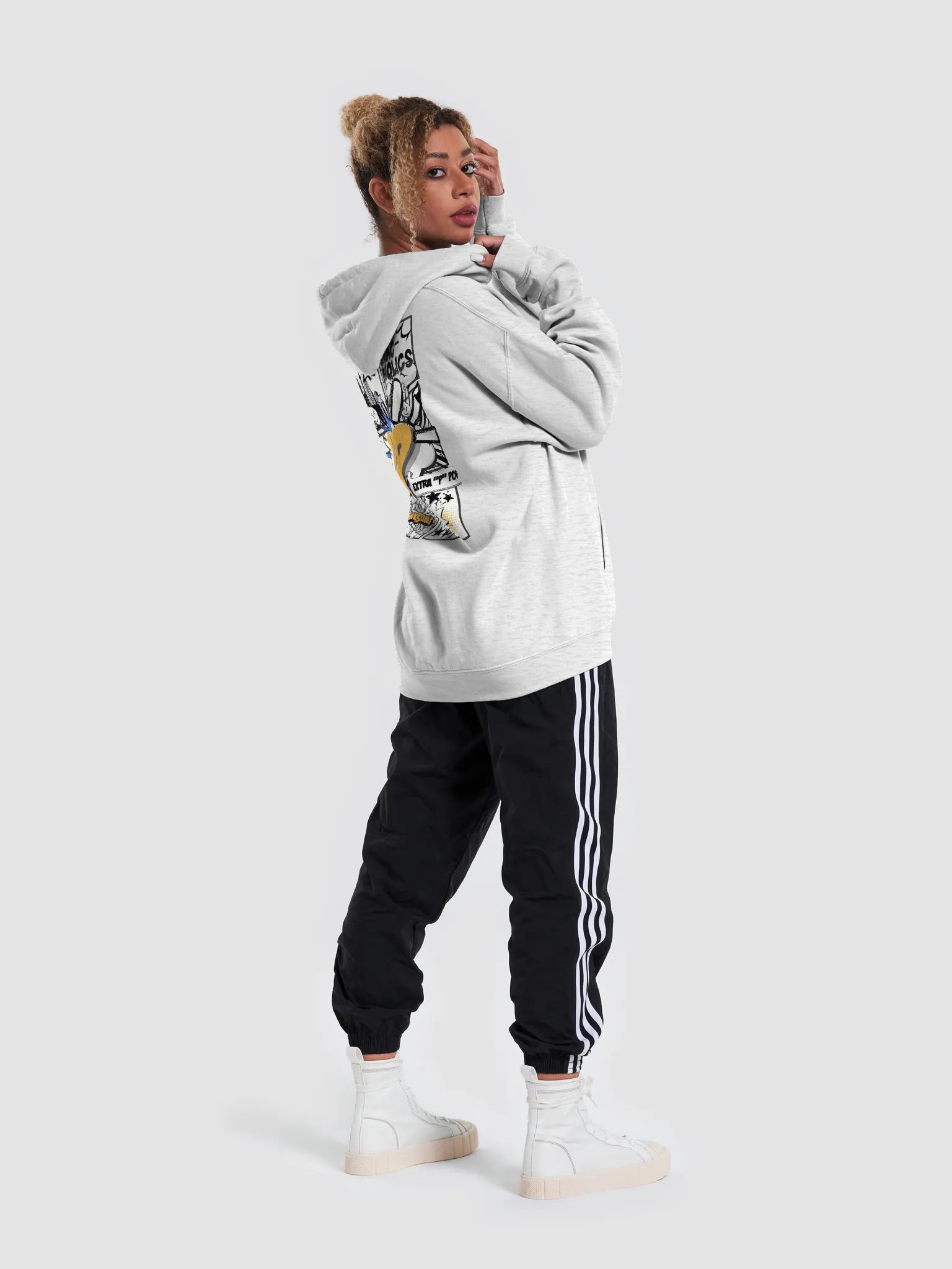 Explosive Golden Yellow YeP Shac-oholics Hoodie product image (52)