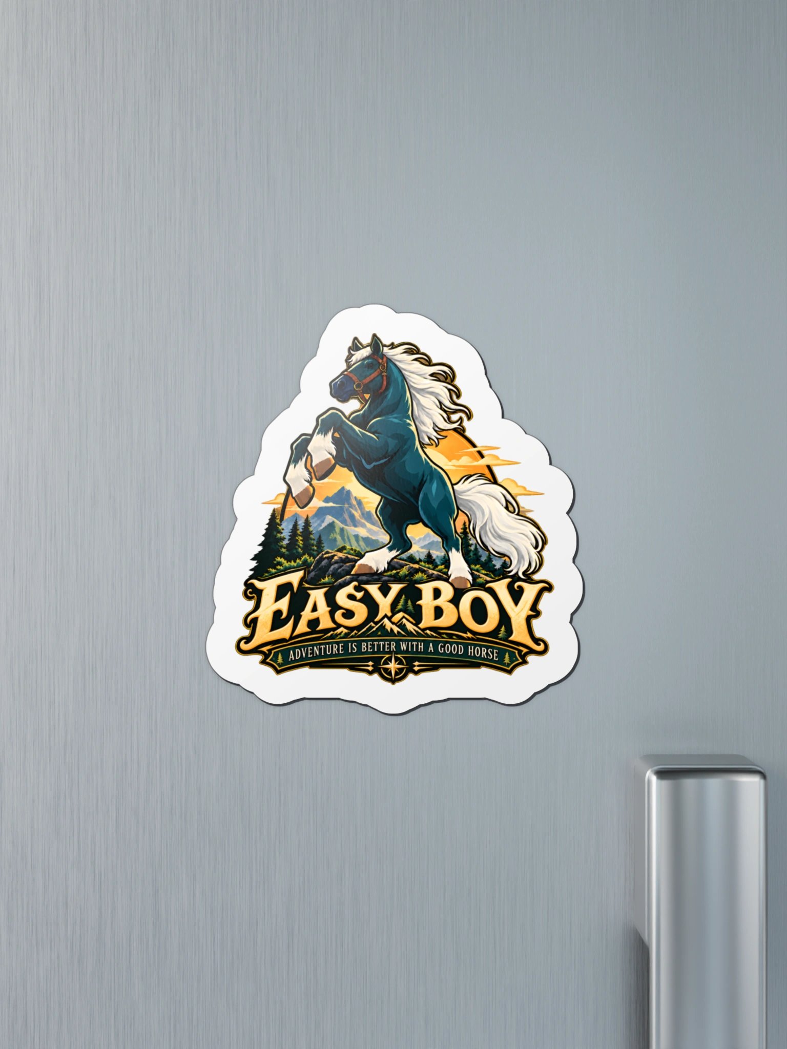 Easy Boy Adventure Magnet – 4" × 4" product image (4)