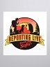 Reporting Live From My Sofa Official Logo Sticker