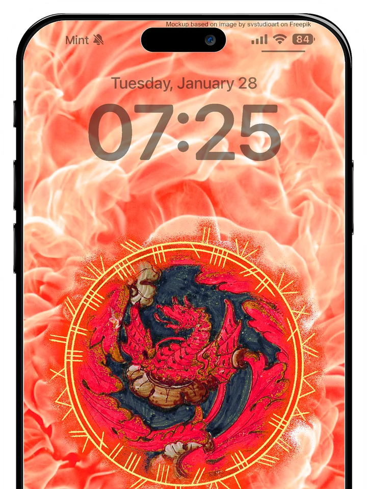 Red Dragon Phone Wallpaper product image (1)