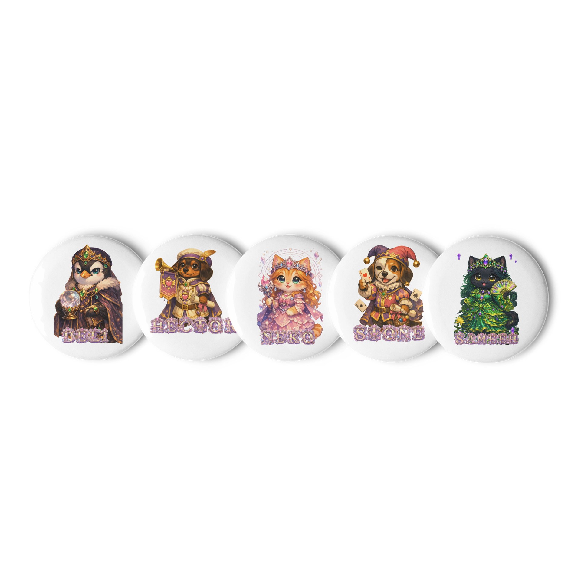Kingdom Main Court Pin Button Set product image (1)