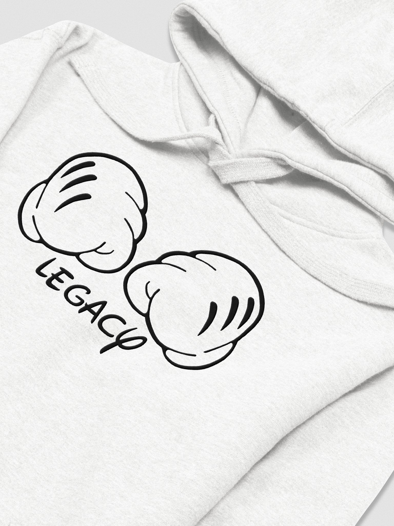 Disnerd Legacy Fists Hoodie | White product image (3)