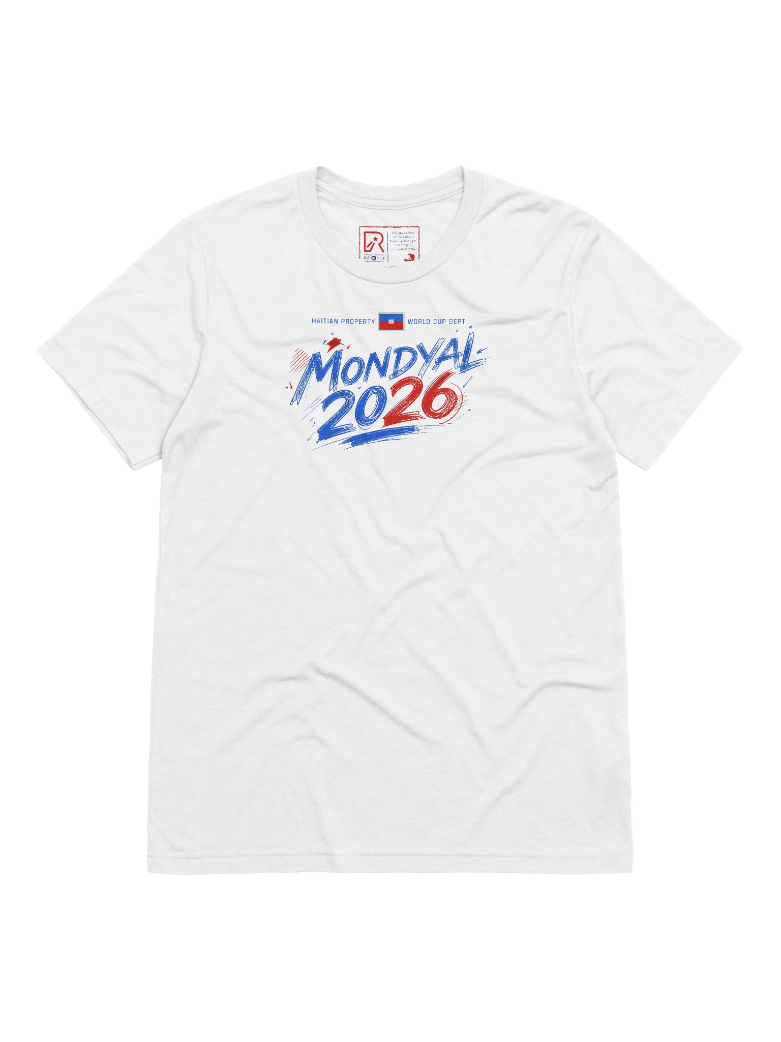 HAITI NAN MONDYAL 2026: Patriotic Tri-Blend Tee product image (1)