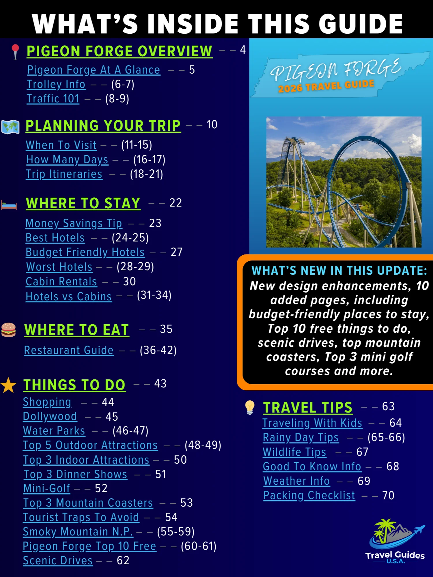 Ultimate Smoky Mountains Travel Bundle 2026 | Printable Digital Guides for Gatlinburg, Pigeon Forge & Dollywood product image (4)